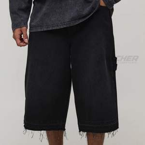 Shorts de Mezclilla con Cinco Bolsillos, Spandex/Poliéster, Casuales, Estilo Urbano, Verano, Corte Recto, Color Oscuro, Moda Diaria - Product Image 6