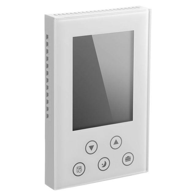 7 Day Programmable Thermostat Model D0100X32XKP For Home HVAC Systems White Underfloor Heating Heat Pump