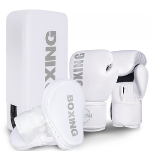 High Quality Professional MMA Sanda Boxing <b>Gloves</b> Genuine Leather Lightweight <b>Moisture</b> Wicking UV Protection Breathable - Product Image 3