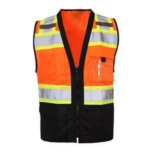 Chaqueta de Seguridad Reflectante Personalizada con LED para Ingenieros, Ropa de Trabajo Industrial de Alta Visibilidad, Chaleco de Seguridad de Malla, Servicio OEM - Product Image 6