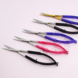 Cuticule sourcil Micro ressort ciseaux pointe droite bébé ongles et cils coupe ciseaux beauté greffé outil avec lame tranchante - Product Image 1