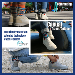 รองเท้า GAT แบบสวมใส่สบายทุกวัน สำหรับทุกเพศ ผลิตจากวัสดุที่เป็นมิตรต่อสิ่งแวดล้อม ได้รับการรับรองมาตรฐาน B-Corp ระบายอากาศได้ดี เหมาะสำหรับเดิน วิ่ง กันลื่น ใช้ได้ในเมือง ฤดูหนาว - Product Image 3