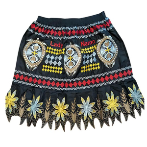 Nouvelle jupe courte trapèze taille haute pour femme, broderie personnalisable, couleurs et tailles ajustables, en tissu ultra confortable - Product Image 1