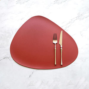 New Arrival Faux PU Leather Luxury <b>Placemat</b> <b>Wipeable</b> Reusable Festive Events Home Custom Trending Tablemat Pads Coffee Dining - Product Image 4