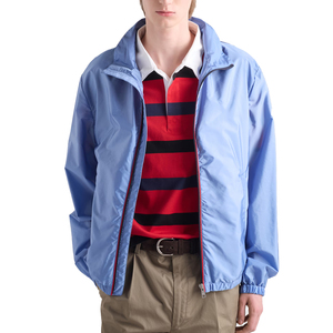 Nouvelle veste coupe-vent légère décontractée pour homme en nylon recyclé de qualité supérieure avec col montant et fermeture éclair, vêtement d'extérieur de luxe, fabricant OEM personnalisé - Product Image 2