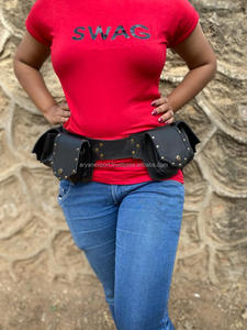 เข็มขัดหนังวัวแท้ใช้ได้ทั้งชายและหญิง, เข็มขัดคาดเอวกระเป๋างานเทศกาลและสตีมพังค์หนังแท้100% ใช้ได้ทั้งชายและหญิง - Product Image 4