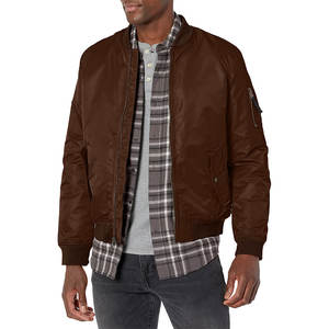 Blouson bomber homme de haute qualité, design personnalisé, couleur unie, col à capuche, chaud et confortable. - Product Image 1
