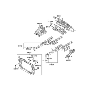 Pièces et accessoires pour voitures et camions Tucson, neufs, autres, côté droit 645022S000 - Product Image 2