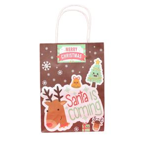 Sac cadeau en papier de Noël-Sac d'emballage kraft réutilisable pour les cadeaux de Noël, la vente au détail et les cadeaux promotionnels- (Style 01) - Product Image 1