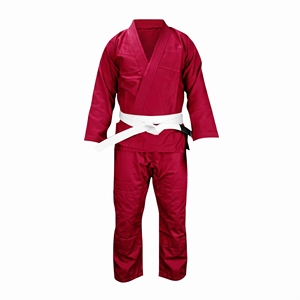 Kimono de Jiu-Jitsu Brésilien (BJJ) Rouge Bordeaux Personnalisé en Gros, Tissage Perlé, Ensemble Uniforme, Fabricant de Matériel d'Arts Martiaux en Gros - Product Image 1