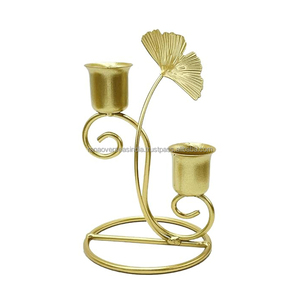 Bougeoir en fer décoratif vintage avec notes de musique et fleurs, idéal pour les fêtes et l'ambiance de la maison au meilleur prix - Product Image 3