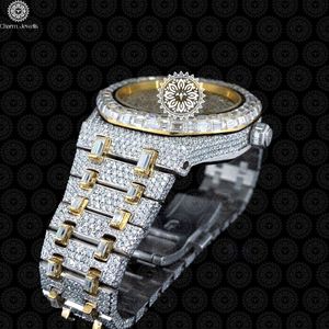Reloj de Cristal de Lujo para Mujer Charm Jewells, Analógico de Cuarzo, Correa de Acero Inoxidable, Esfera Redonda de 40 mm, Estilo Joyería de Moda - Product Image 2