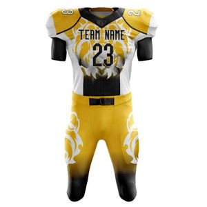 Uniforme de fútbol americano de la mejor calidad, hecho de tela de poliéster duradera, diseñado para máxima protección, comodidad y rendimiento. - Product Image 2