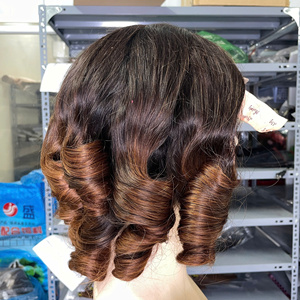 Peluca de Cabello Virgen Rizado y Voluminoso Vietnamita para Mujer, Color Marrón Piano con Reflejos, Precio de Fábrica al por Mayor, Producto Capilar de Moda - Product Image 2