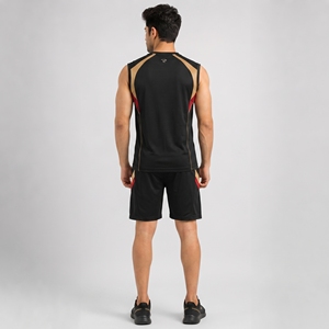 <b>Mens</b> Sleeveless <b>Shorts</b> Set <b>Lightweight</b> Athletic Two Piece Outfit Breathable Fabric Casual Sportswear For Gym Training And Summer - Product Image 5