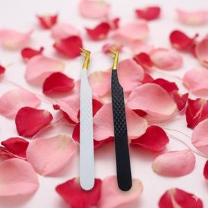 Pince à épiler professionnelle en acier inoxydable pour extensions de cils, haute précision, antistatique, applicateur pour cils volumineux - Product Image 2