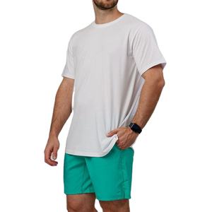 Nueva llegada tejido personalizado estampado en blanco Logo hombres corto gimnasio Fitness Casualc malla pantalones cortos Joggers Fitness Athletic Short - Product Image 3