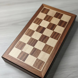 ILAHI's Eco-Friendly Rustic Polished Rectangle <b>Chess</b> <b>Board</b> Game 100% Handmade Pure Wood Animal/Love Style Customized Size <b>Chess</b> - Product Image 1