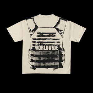 Camisetas Deportivas de Moda con Diseño Personalizado de Primera Calidad al por Mayor, Camisetas de Cuello Redondo 100% Algodón para Hombre, Corte Holgado - Product Image 3