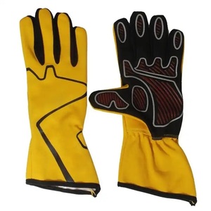 Gants de course imperméables à doigts entiers, légers, enduits de polyuréthane, jaunes et noirs, avec fermeture auto-agrippante, antidérapants - Product Image 3