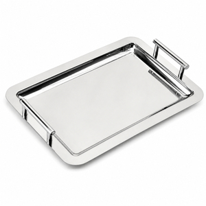 Bandeja de servir rectangular de acero inoxidable pulido a espejo, bandeja de metal para buffet, para hoteles, restaurantes y servicios de catering. - Product Image 4