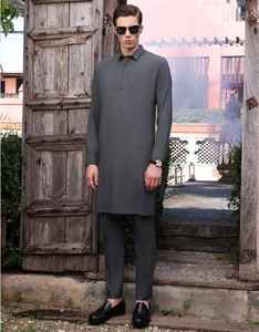 Traje Shalwar Kameez para Hombre, Diseño 2026, Verano, Informal, Algodón Transpirable, Ligero, Cuello Alto, Mangas Largas, Hecho en Fábrica - Product Image 6
