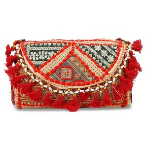 Bolsos Shanvi Hechos a Mano, de Algodón, Estilo Étnico Vintage Rajasthani, Simples y Bordados, Bolsos de Mano con Correa para Mujer, Personalizados - Product Image 1