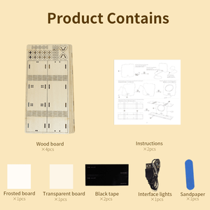 3D Wooden Castle <b>Model</b> <b>Kits</b> Night Lights Desk Decorations Birthday Christmas Gifts for Women - Product Image 2