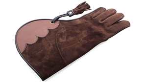 Guantes de cetrería de cuero hechos a medida de alta calidad para zurdos, para el manejo y el control de halcones, OEM - Product Image 5