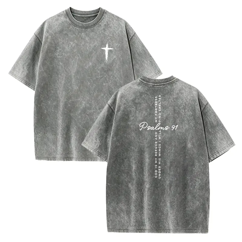 T-shirt lavé Psaumes 91