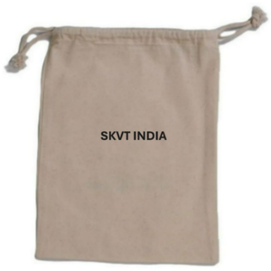 Custom 100% Organic Muslin Cotton Drawstring Bag Eco-Friendly Small White Calico Canvas Silk Screen Printed Recyclable Gift - Product Image 3