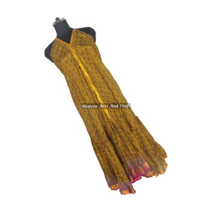 New Bohemian Unbranded Fashionable Women's Silk <b>Spaghetti</b> Maxi Dress Ladies Elegant Dinner Gown Sleeveless Evening Gowns Women's - Product Image 5