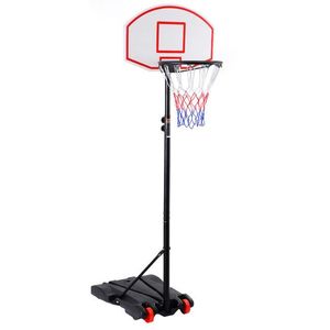 Système de panier de basket réglable sur roulettes pour équipement de terrain - Product Image 1