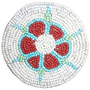Bohemian Artisan <b>Beaded</b> Glass Coffee Mugs and <b>Coasters</b> Heat Resistant for Dining Table Decor - Product Image 3