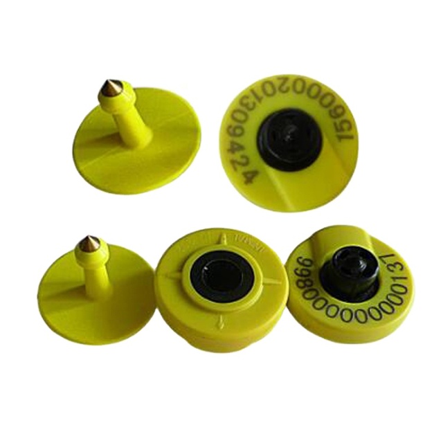 ISO11784 FDX-B UHF RFID Ear Tag Quality TPU Plastic Chip Farm Livestock Cow Pig Sheep Goat Identification Tracking Management