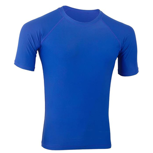 Wholesale Men Rash Guard Compression <b>T</b> Shirt Short Sleeve Swim Shirt UV Protection Custom Logo Supplier - Product Image 5