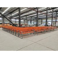 Vente directe usine : Banc moderne en métal et bois massif, design coloré, durable, pour usage extérieur, commande en gros