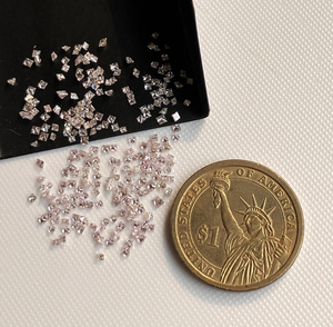 Diamants de laboratoire taille princesse, excellente taille, CVD HPHT, certifiés IGI, couleur rose, VS-VVS, diamants de mêlée pour la fabrication de bijoux - Product Image 3