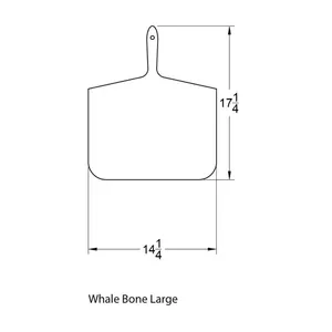 Planche de service en bois rectangulaire au design minimaliste, durable, avec poignée et sangle en cuir - Product Image 2