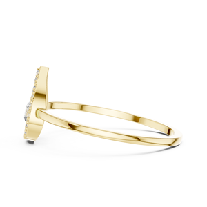แหวนเพชรทองคำแท้ 14k ดีไซน์มินิมอล ประดับเพชรทรงกลมเพาะเลี้ยงในห้องปฏิบัติการ แหวนแต่งงานคลาสสิก ของขวัญสำหรับเธอ - Product Image 5