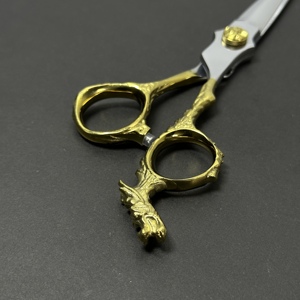 Luxury Dragon Design Hair Cutting Scissors – Handcrafted Barber <b>Shears</b> with Engraved Blade and Ergonomic <b>Handle</b> - Product Image 4