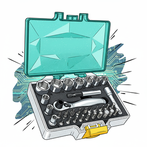 Fournisseur taïwanais, jeu de douilles et embouts 33 pièces 1/4'', ODM OEM - Product Image 4