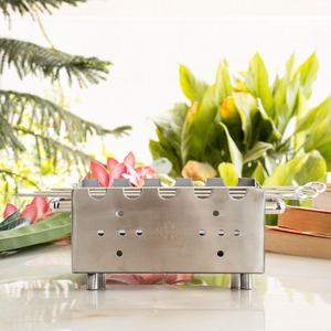 Parrilla Rectangular de Acero Inoxidable IndianArtVilla con 3 Brochetas para Cocinar, Uso Doméstico, Hotelero y en Restaurantes - Product Image 2
