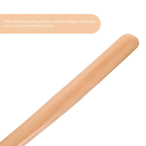 Chausse-pied artisanal en bois massif, aide à l'enfilage des chaussures plates avec sangle de suspension en cuir - Product Image 6