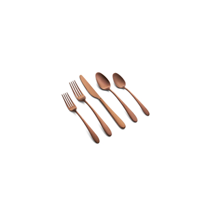 Minimalist Matte Finish Metal Flatware <b>Set</b> Fork Knife Spoon <b>Dinnerware</b> Collection At Best Price - Product Image 4