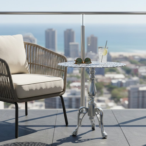 Mesa Auxiliar de Aluminio Reciclado Ecológica |   Muebles de Diseño Artesanal para el Hogar Moderno de Lujo y Decoración de Sala de Estar - Product Image 4