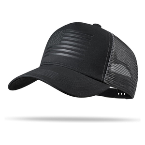 Gorra Trucker Gris de 6 Paneles Unisex para Adulto, Gorra de Béisbol Casual de Malla Ajustada con Diseño de Bandera por Transferencia Térmica, Primavera Verano - Product Image 6