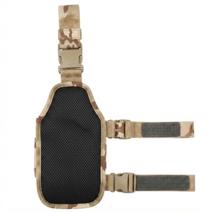 Holster tactique en jean imperméable à porter sur la jambe avec sangle d'épaule arquée, double sangle de jambe et fermeture éclair pour la chasse, le camping et les activités de plein air - Product Image 4