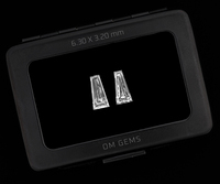 OM GEMS Diamant de laboratoire cultivé 0,6 Ct Couleur EF Pureté VVS-VS Coupe baguette conique Certifié IGI Perforé au laser Bijoux en gros