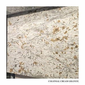 Plan de travail en granit Colonial Cream, poli, traditionnel, durable, fabriqué en Inde. - Product Image 4